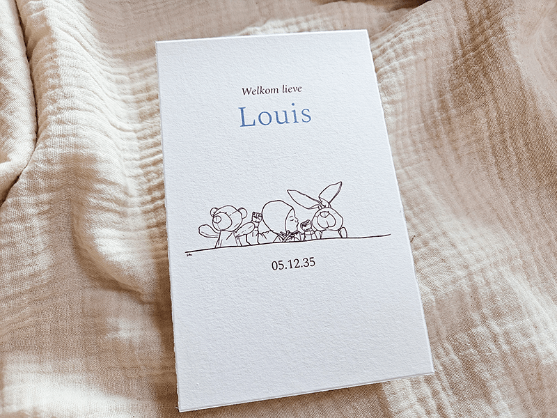 Lief geboortekaartje - Ontvang een gratis proefdruk